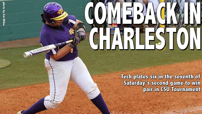 Tech’s scores six in the seventh to complete twin bill sweep in CSU Tournament