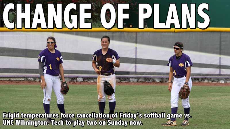 Friday's game cancelled vs. UNC Wilmington, Golden Eagles will play two on Sunday