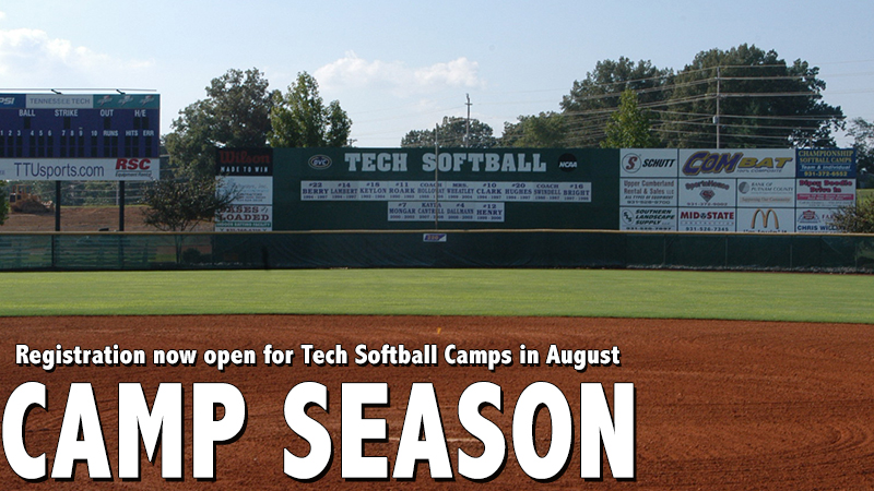 Registration for Tech Softball Camps in August now open