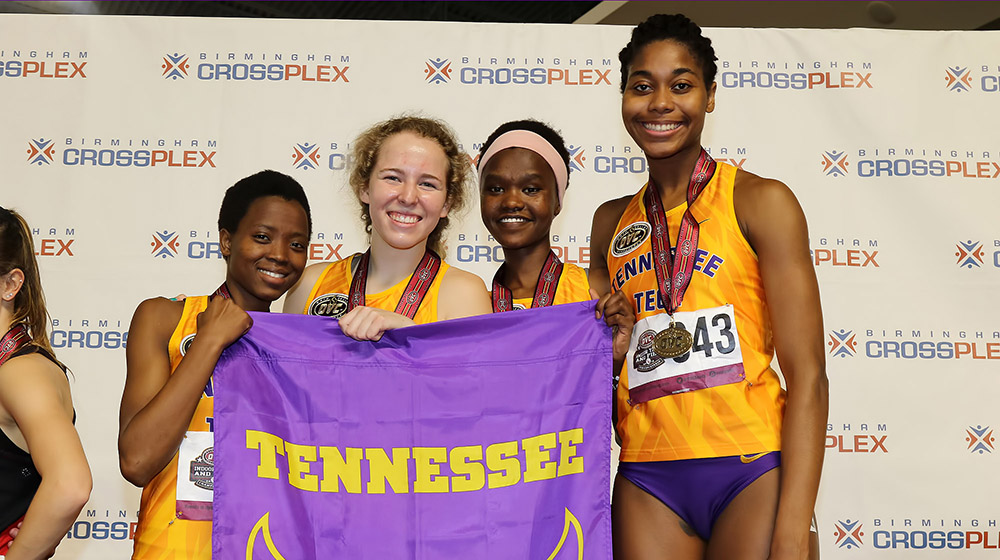 Tech track and field builds 10-point lead at OVC Championships behind Roberts, Sanga, Smith