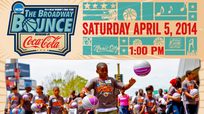 Get involved: Join the Broadway Bounce at NCAA Women's Final Four