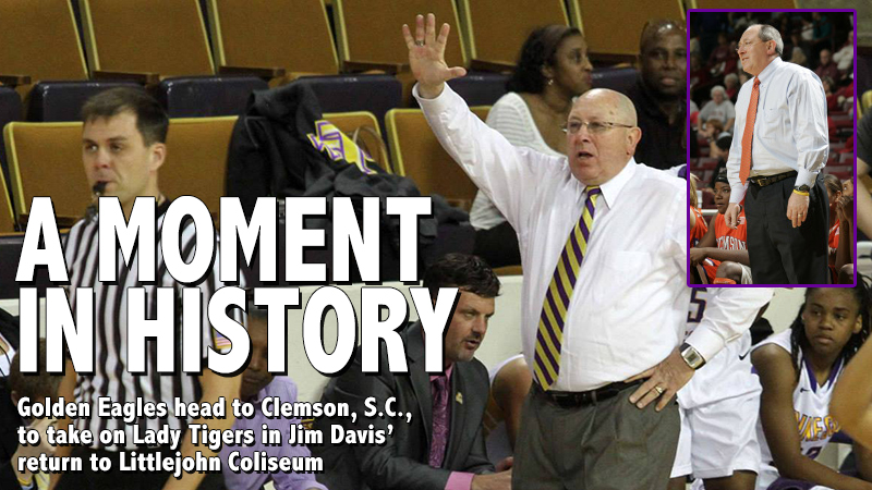 Davis makes first return to Clemson as Golden Eagles take on the Lady TIgers