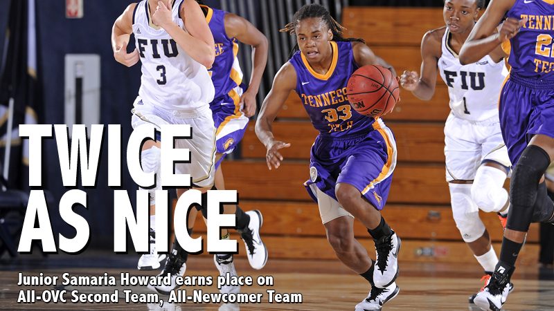 Howard earns All-OVC Second Team, as well as All-Newcomer Team.
