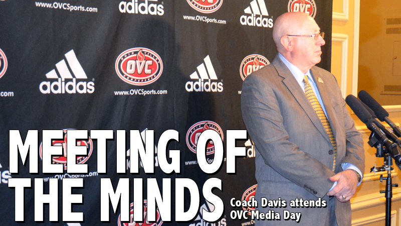 Coach Davis attends OVC Media Day