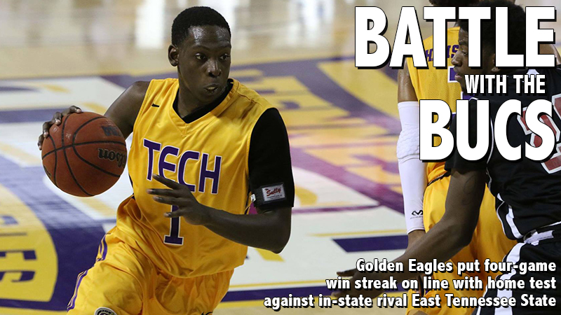 Golden Eagles put four-game win streak on line; host in-state rival ETSU Wednesday night