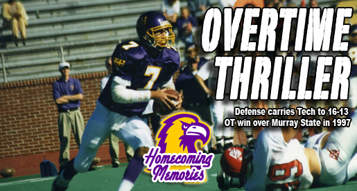 Homecoming Memories: Tech defense holds strong in 1997 overtime win over Murray State