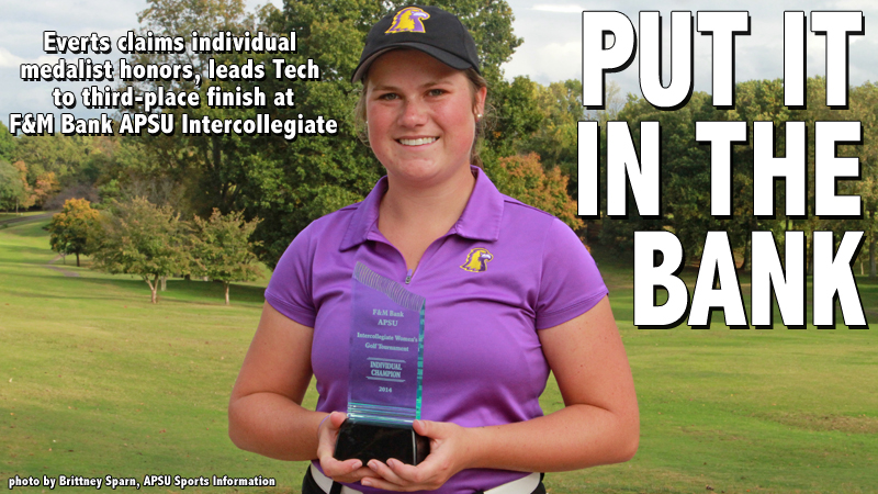 Everts grabs individual medalist honors, leads Tech to third place in Clarksville