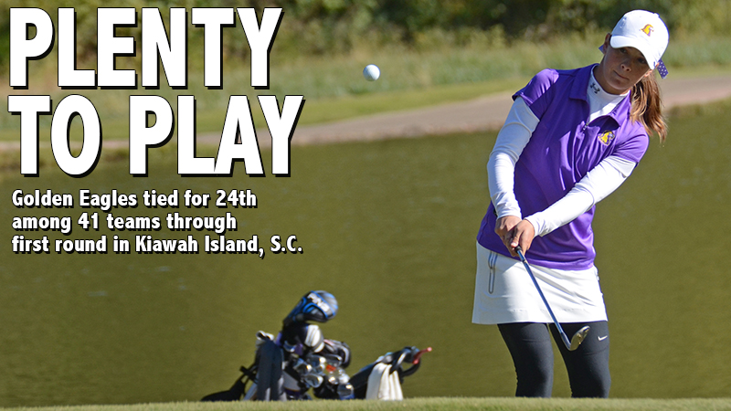 Golden Eagles tied for 24th among 41 teams through first round in Kiawah Island, S.C.