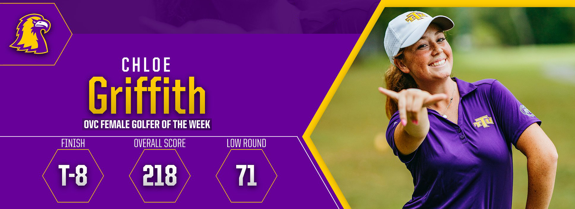 Griffith collects first career OVC Female Golfer of the Week honors