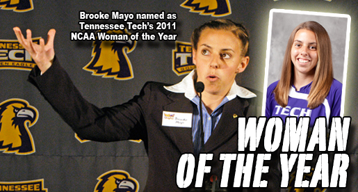 Brooke Mayo chosen as Tennessee Tech's 2011 NCAA Woman of the Year