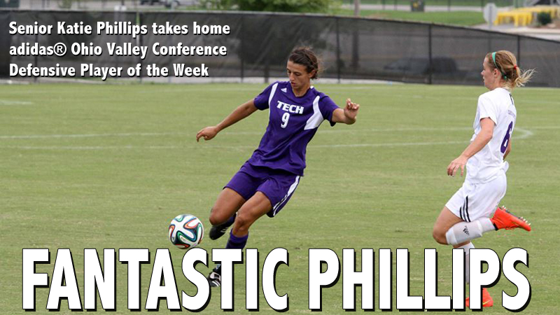 Senior Katie Phillips named adidas® OVC Defensive Player of the Week