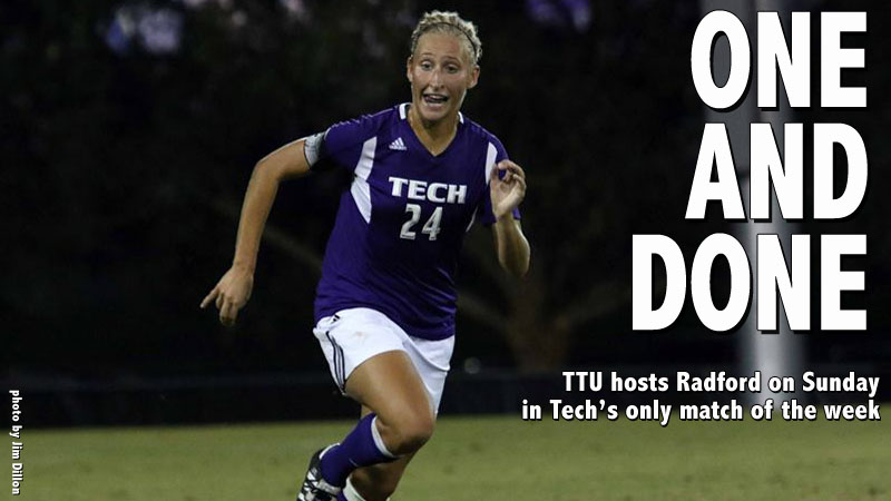 Radford comes to Tech Soccer Field on Sunday for only Golden Eagle match of the week