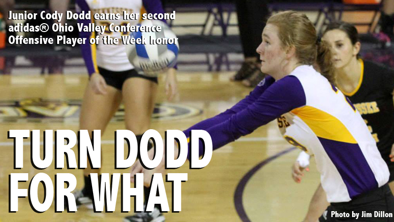 Dodd picks up second adidas® Ohio Valley Conference Offensive Player of the Week honor of the season