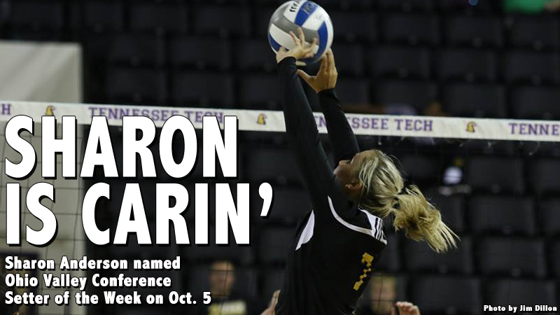 Sharon Anderson wins OVC Setter of the Week on Oct. 5