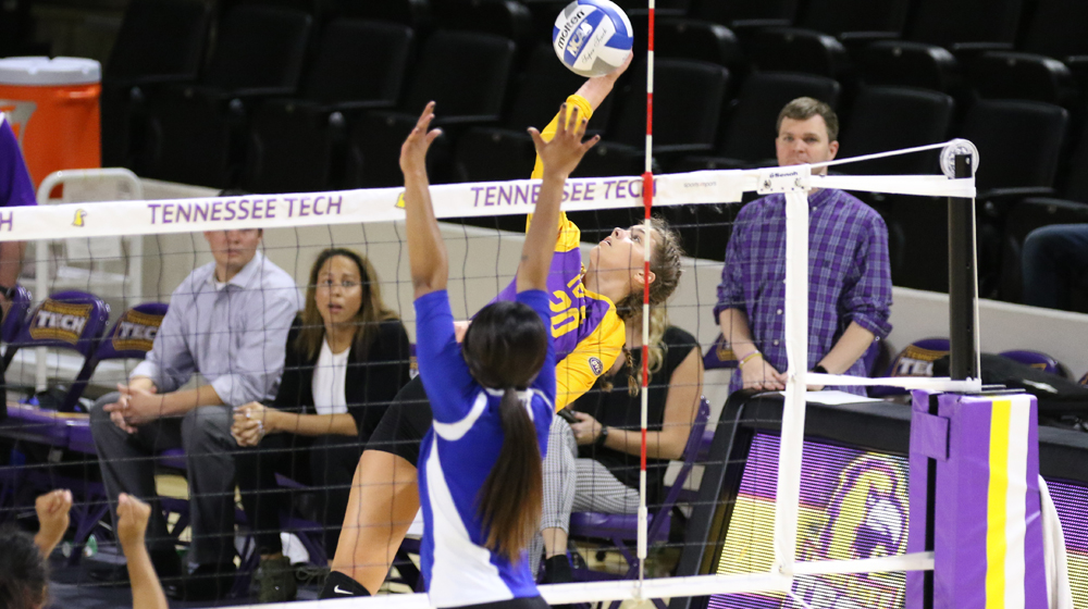 Tech falls to Tennessee State in three sets in Friday's matchup