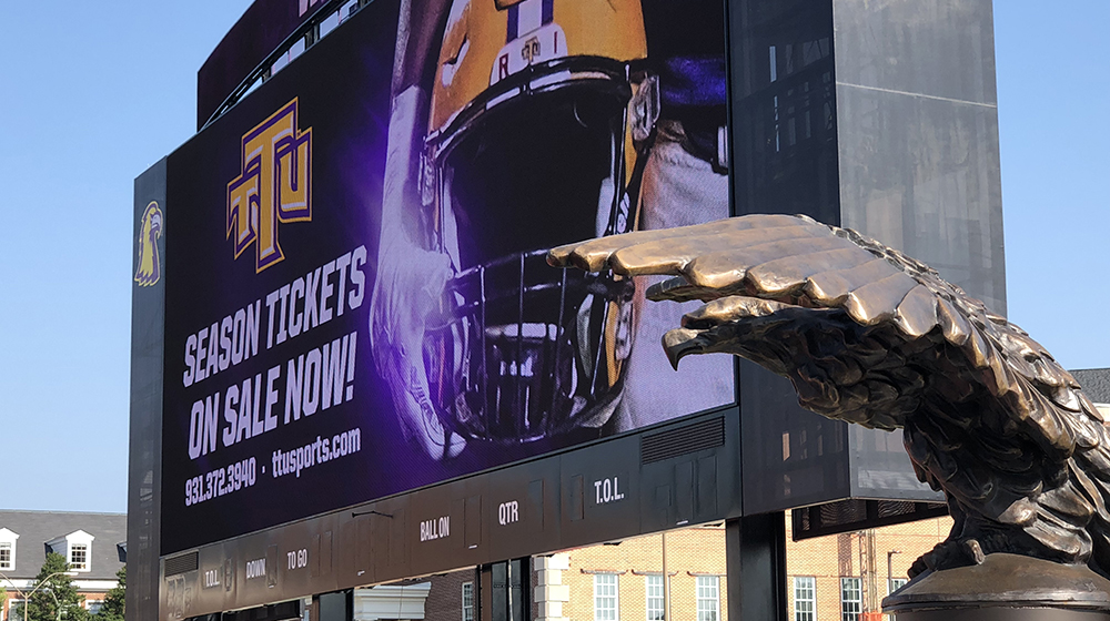 Tennessee Tech adds Daktronics LED displays and sound system at Tucker Stadium