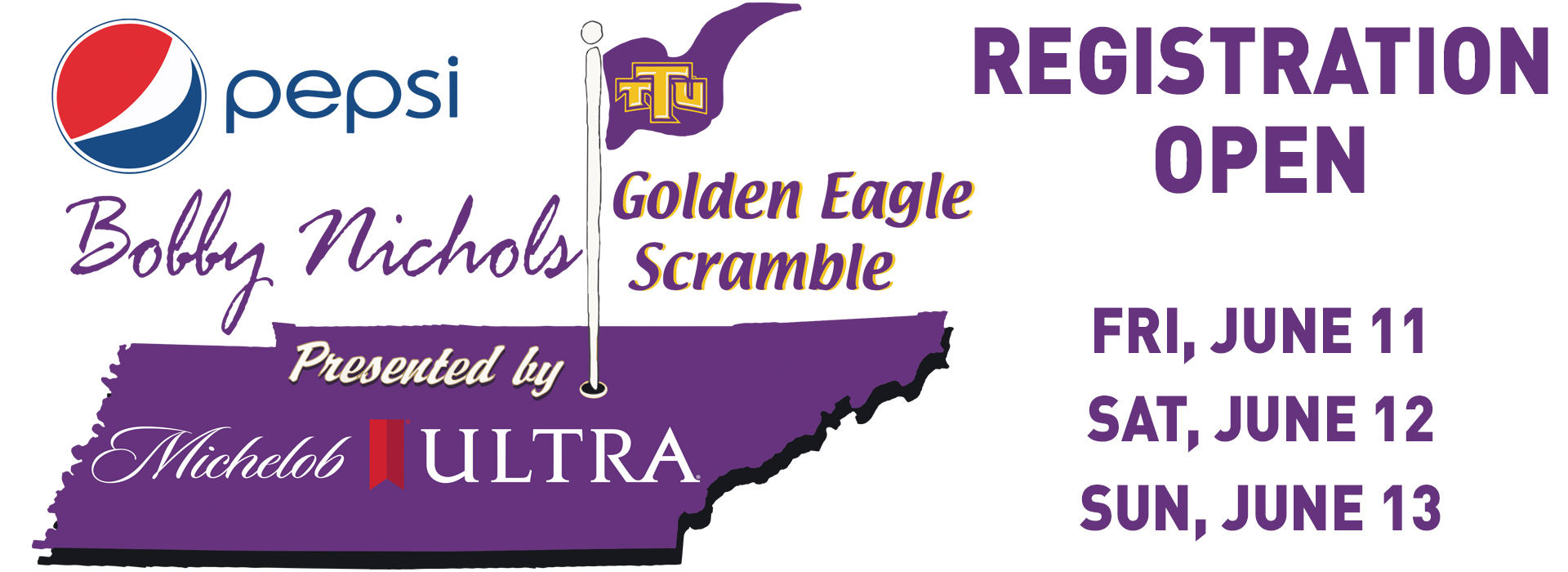 Registration for 2021 Pepsi Bobby Nichols Golden Eagle Scramble presented by Michelob Ultra now open