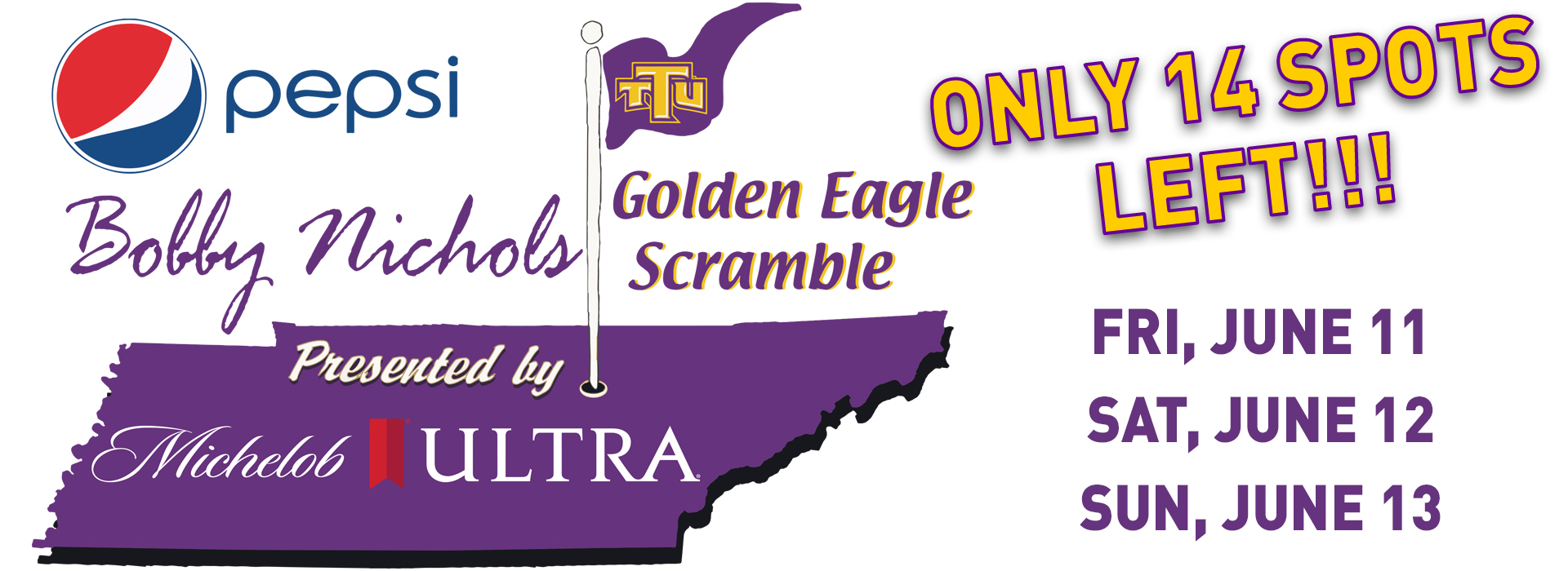 Just 14 spots remain for 2021 Pepsi Bobby Nichols Golden Eagle Scramble presented by Michelob Ultra