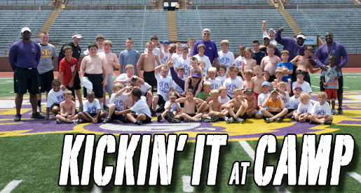 Photos available from Soaring Eagles kids football camp