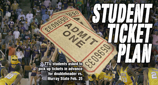 Athletics announces ticket plan for TTU students for Feb. 25 games