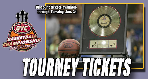 Get 'em here: Discount tickets on sale through Tuesday for OVC Tournament