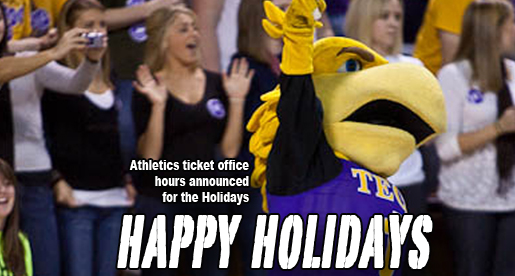 Ticket office holiday hours announced; Tickets make great gifts (hint, hint)