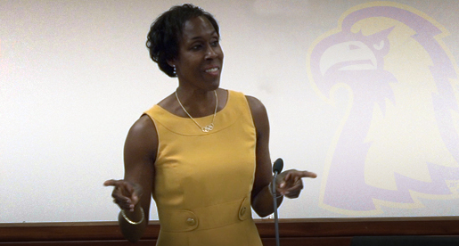 Joetta Clark Diggs inspires Tech athletes as part of Leaders for Life Program