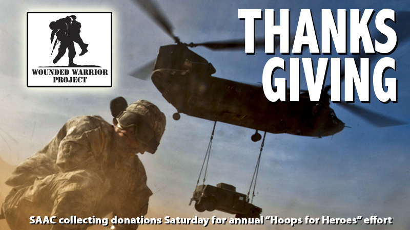 Fans can say "thank you" with donations Saturday to Wounded Warrior Project