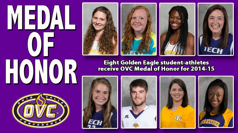 Eight Golden Eagles win OVC Medal of Honor presented by Army ROTC