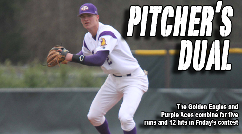 Golden Eagles and Purple Aces open series with a pitcher's dual