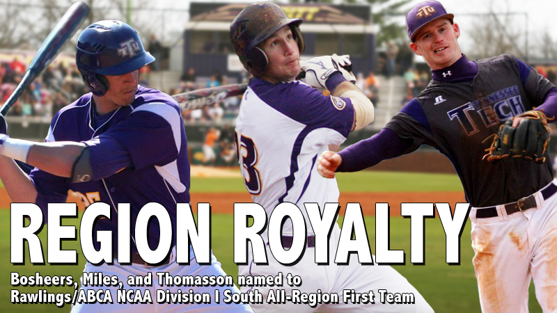 Three Golden Eagles named to Rawlings/ABCA South All-Region First Team