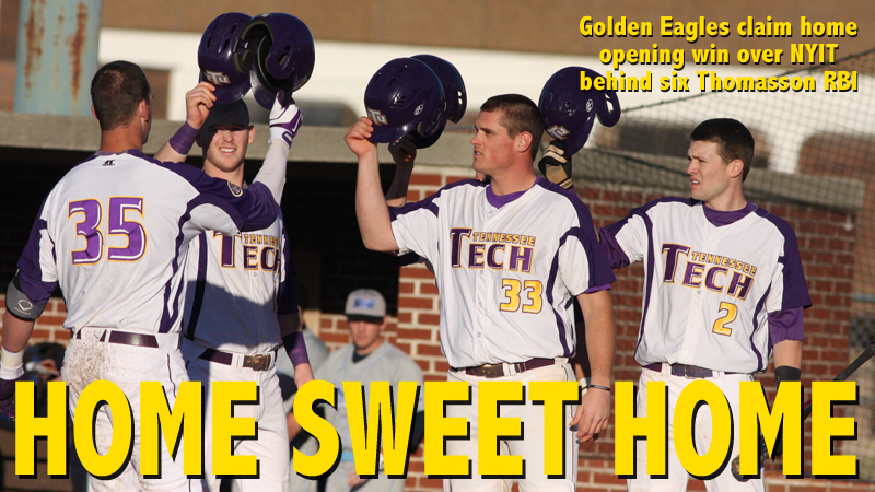 Golden Eagles claim 11-2 home opening win behind bat of Thomasson