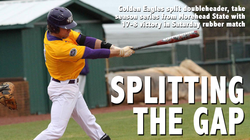 Golden Eagles split doubleheader, claim OVC series from Morehead State