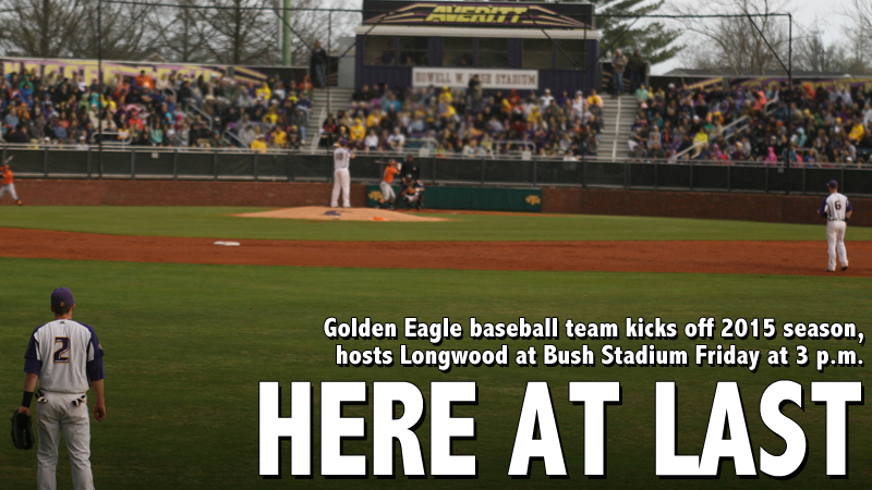Golden Eagle baseball team kicks off 2015 season, hosts Longwood Friday at 3 p.m.