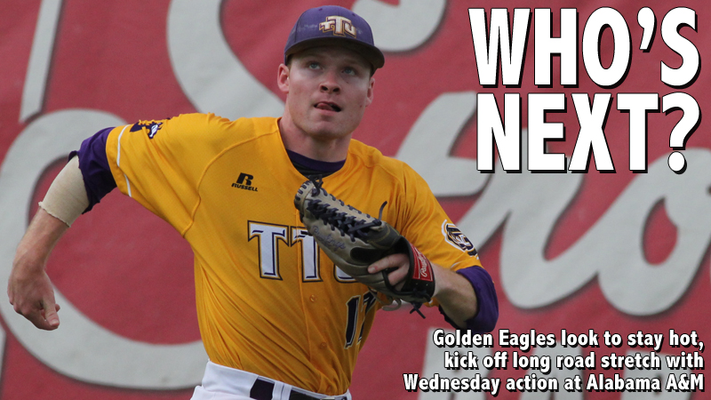 Golden Eagles start stretch with seven of next eights games on road at Alabama A&M Wednesday