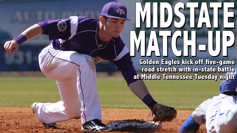 Golden Eagles kick off five-game road stretch at Middle Tennessee Tuesday evening