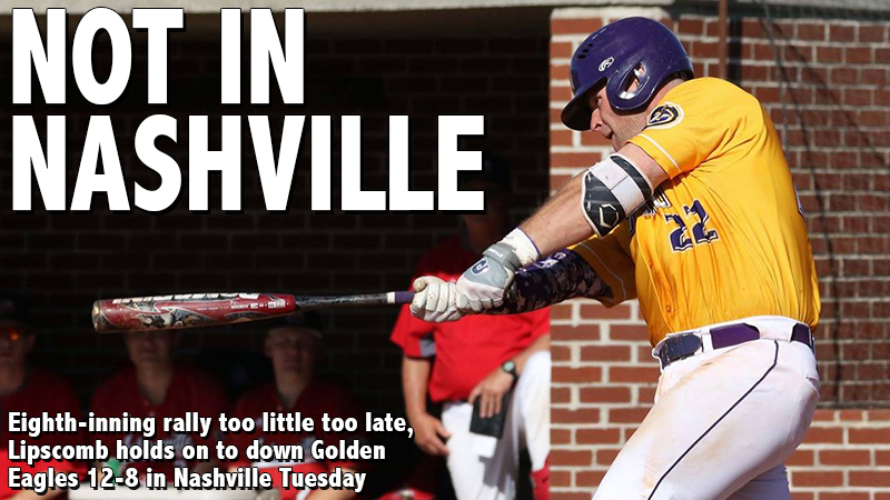 Lipscomb holds off late Golden Eagle comeback, defeats Tech 12-8