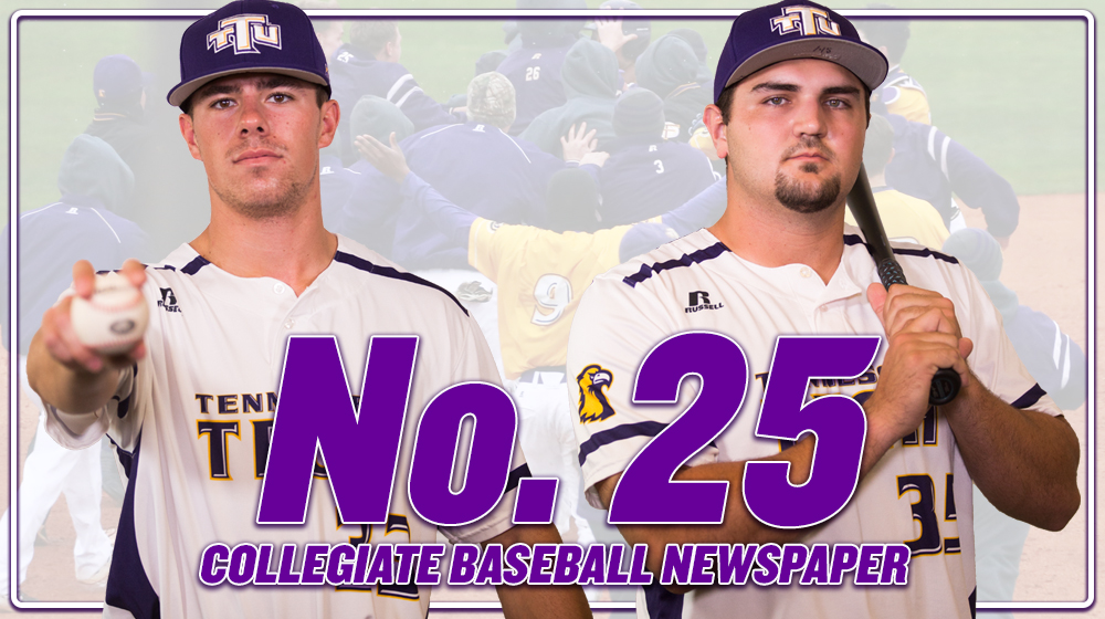Tech ranked No. 25 by Collegiate Baseball newspaper, highest ranking in program history