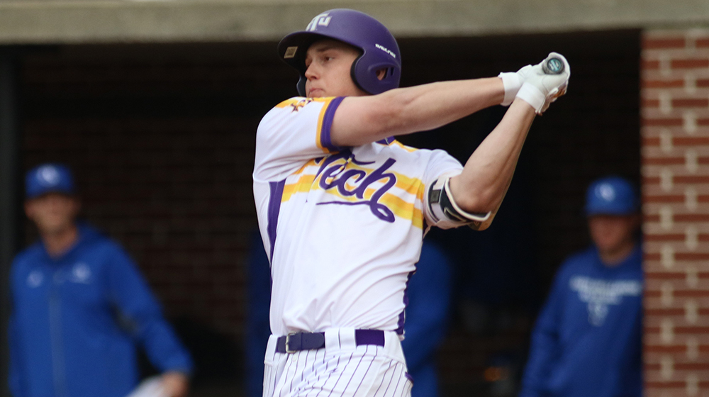 Strohschein breaks OVC hits, RBI records with one swing in late Tech loss at No. 13 NC State