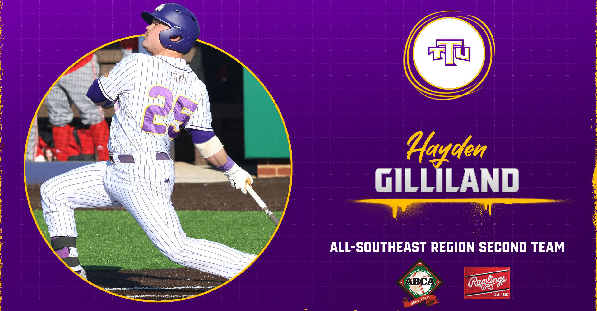 Gilliland named to ABCA/Rawlings All-Southeast Region Second Team