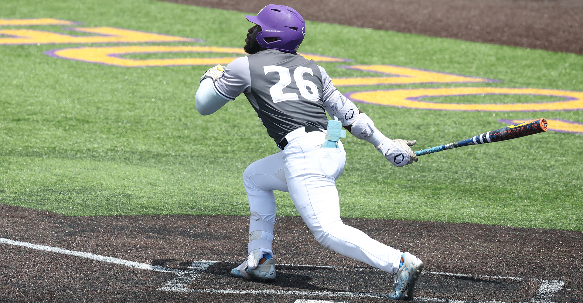 Purple and gold complete midweek sweep over visiting Spartans