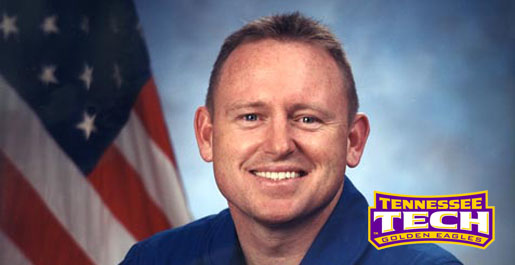 Former Golden Eagle Barry Wilmore serves as "capcom" on final shuttle launch