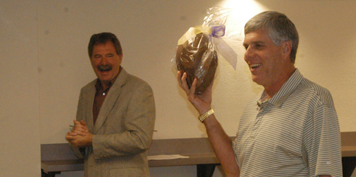 How sweet it is: Brown accepts chocolate football