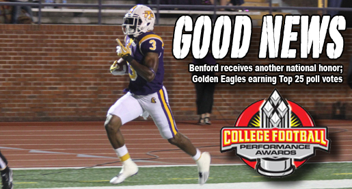 Golden Eagles getting votes in both FCS polls; Benford another honor
