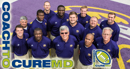 Golden Eagle football staff participating in nationwide Coach To Cure MD