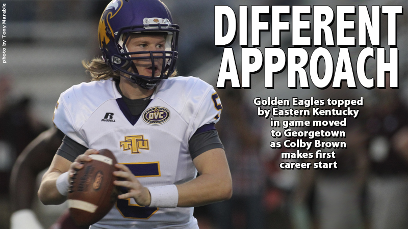 Golden Eagles downed by Eastern Kentucky, 48-17, in Georgetown