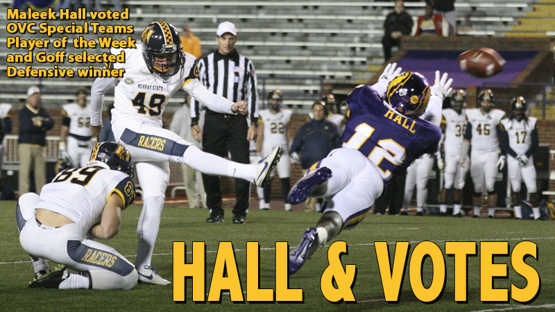 Golden Eagles Goff, Hall receive OVC Player of the Week honors