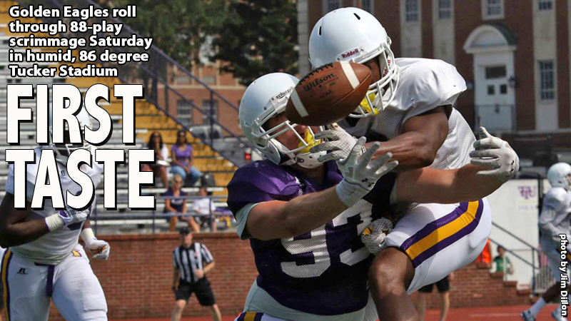 First fall scrimmage gives Golden Eagles lessons to build upon