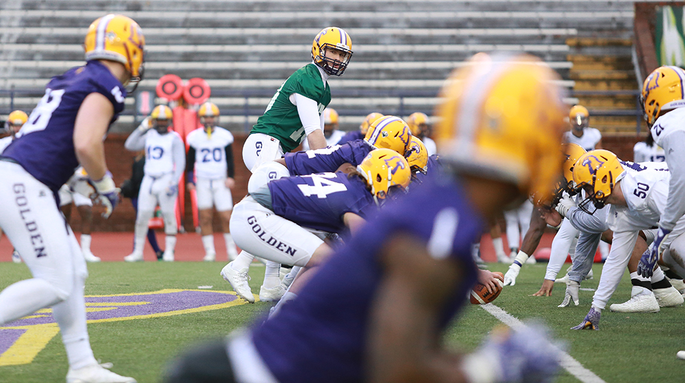 Tech football shows high spirits in first spring practice