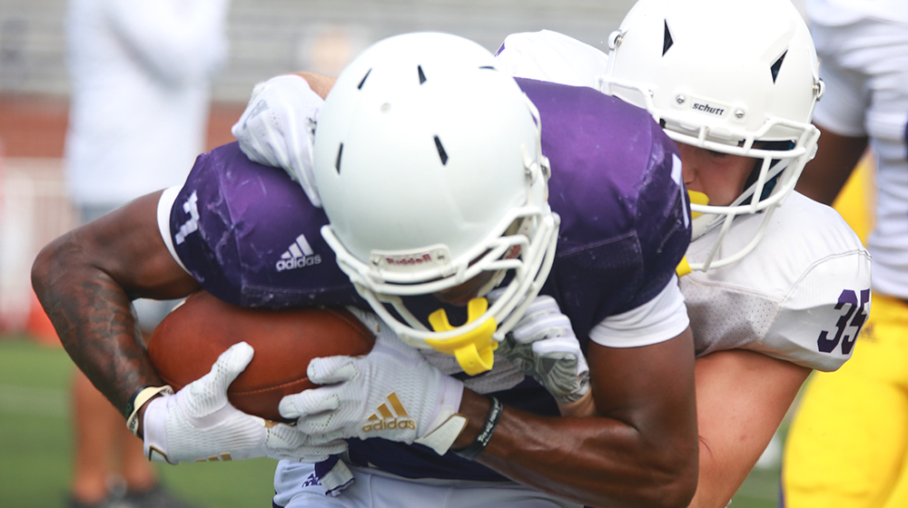 Fall camp ramps up as Golden Eagles strap into the pads for the first time